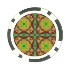 Tribal Shapes Pattern Poker Chip Card Guard (10 Pack) by LalyLauraFLM