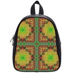 Tribal shapes pattern School Bag (Small) Front