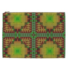 Tribal Shapes Pattern Cosmetic Bag (xxl) by LalyLauraFLM