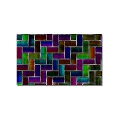 Colorful Rectangles Pattern Sticker Rectangular (10 Pack) by LalyLauraFLM