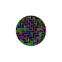 Colorful Rectangles Pattern Golf Ball Marker (4 Pack) by LalyLauraFLM