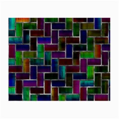 Colorful Rectangles Pattern Small Glasses Cloth (2 Sides) by LalyLauraFLM