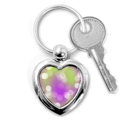 Modern Bokeh 7 Key Chains (heart)  by ImpressiveMoments