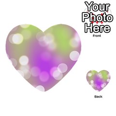 Modern Bokeh 7 Multi-purpose Cards (heart)  by ImpressiveMoments