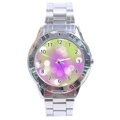 Modern Bokeh 7 Stainless Steel Men s Watch by ImpressiveMoments