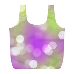 Modern Bokeh 7 Full Print Recycle Bags (l)  by ImpressiveMoments