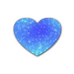 Modern Bokeh 8 Rubber Coaster (heart)  by ImpressiveMoments