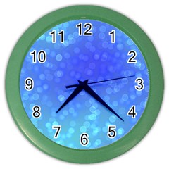 Modern Bokeh 8 Color Wall Clocks by ImpressiveMoments