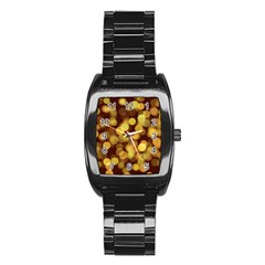 Modern Bokeh 9 Stainless Steel Barrel Watch