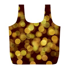 Modern Bokeh 9 Full Print Recycle Bags (l)  by ImpressiveMoments