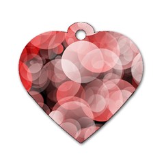 Modern Bokeh 10 Dog Tag Heart (two Sides) by ImpressiveMoments