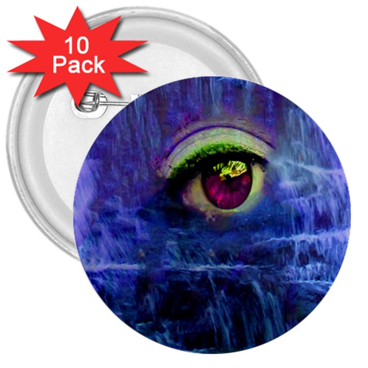 Waterfall Tears 3  Buttons (10 pack) 