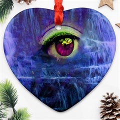 Waterfall Tears Heart Ornament (2 Sides)