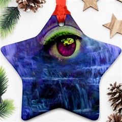 Waterfall Tears Star Ornament (two Sides) 