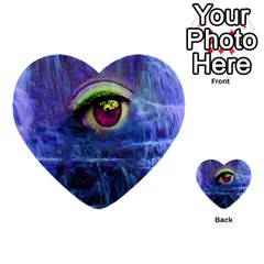 Waterfall Tears Multi-purpose Cards (heart) 