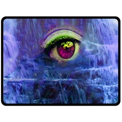 Waterfall Tears Fleece Blanket (large)  by icarusismartdesigns