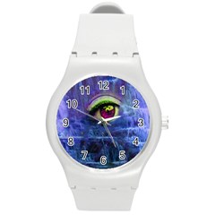 Waterfall Tears Round Plastic Sport Watch (m) by icarusismartdesigns