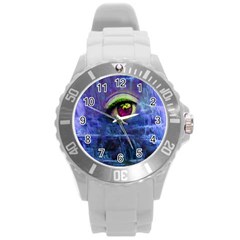 Waterfall Tears Round Plastic Sport Watch (l) by icarusismartdesigns