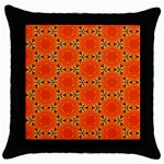 Cute Pretty Elegant Pattern Throw Pillow Cases (Black) Front