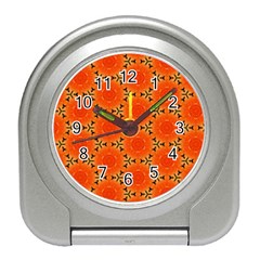 Cute Pretty Elegant Pattern Travel Alarm Clocks by GardenOfOphir