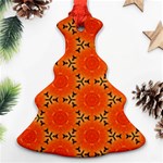 Cute Pretty Elegant Pattern Christmas Tree Ornament (2 Sides) Front