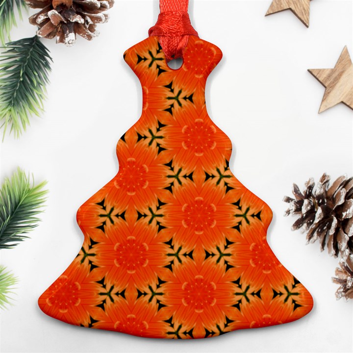 Cute Pretty Elegant Pattern Christmas Tree Ornament (2 Sides)