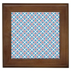 Cute Pretty Elegant Pattern Framed Tiles by GardenOfOphir