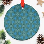 Cute Pretty Elegant Pattern Ornament (Round)  Front