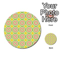 Cute Pretty Elegant Pattern Multi-purpose Cards (round)  by GardenOfOphir