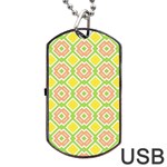 Cute Pretty Elegant Pattern Dog Tag USB Flash (Two Sides)  Back