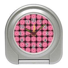 Cute Pretty Elegant Pattern Travel Alarm Clocks by GardenOfOphir