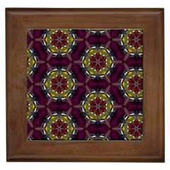 Cute Pretty Elegant Pattern Framed Tiles by GardenOfOphir