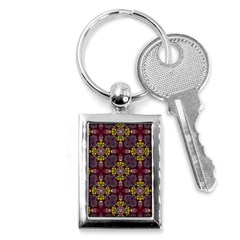 Cute Pretty Elegant Pattern Key Chains (rectangle)  by GardenOfOphir