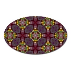 Cute Pretty Elegant Pattern Oval Magnet by GardenOfOphir