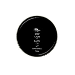 Keep Calm And Carry On My Wayward Son Hat Clip Ball Marker (4 Pack) by TheFandomWard