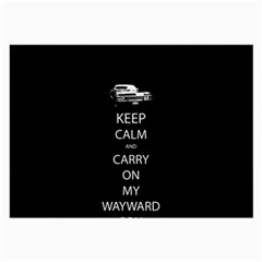 Keep Calm And Carry On My Wayward Son Large Glasses Cloth by TheFandomWard