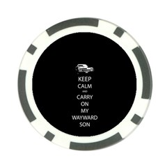 Keep Calm And Carry On My Wayward Son Poker Chip Card Guards by TheFandomWard