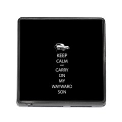 Keep Calm And Carry On My Wayward Son Memory Card Reader (square) by TheFandomWard