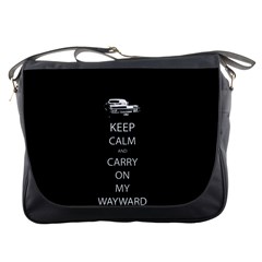 Keep Calm And Carry On My Wayward Son Messenger Bags by TheFandomWard