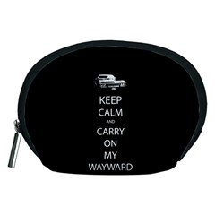 Keep Calm And Carry On My Wayward Son Accessory Pouches (medium)  by TheFandomWard