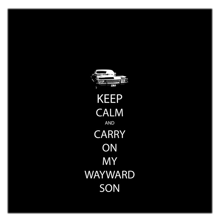 Keep Calm and Carry On My Wayward Son Large Satin Scarf (Square)