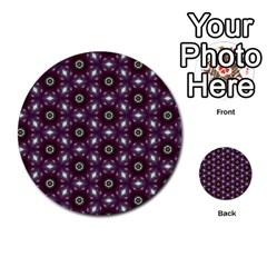 Cute Pretty Elegant Pattern Multi-purpose Cards (round) 