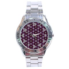 Cute Pretty Elegant Pattern Stainless Steel Men s Watch by GardenOfOphir