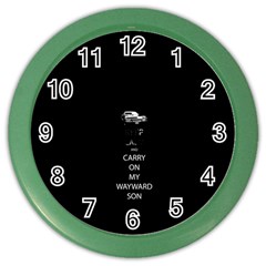 Keep Calm And Carry On My Wayward Son Color Wall Clocks by TheFandomWard