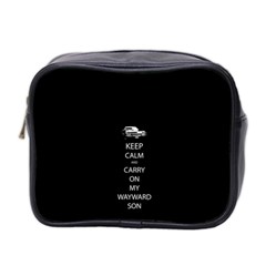 Keep Calm And Carry On My Wayward Son Mini Toiletries Bag 2-side by TheFandomWard