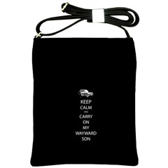 Keep Calm And Carry On My Wayward Son Shoulder Sling Bags by TheFandomWard