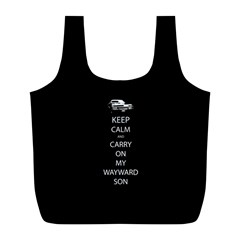 Keep Calm And Carry On My Wayward Son Full Print Recycle Bags (l)  by TheFandomWard