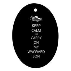 Carry On Centered Ornament (oval)  by TheFandomWard