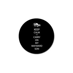 Keep Calm And Carry On My Wayward Son Golf Ball Marker 10 Pack by TheFandomWard