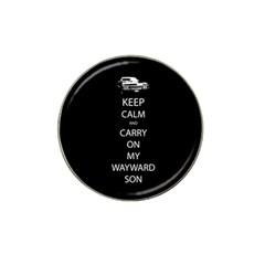 Keep Calm And Carry On My Wayward Son Golf Ball Marker 4 Pack (for Hat Clip) by TheFandomWard